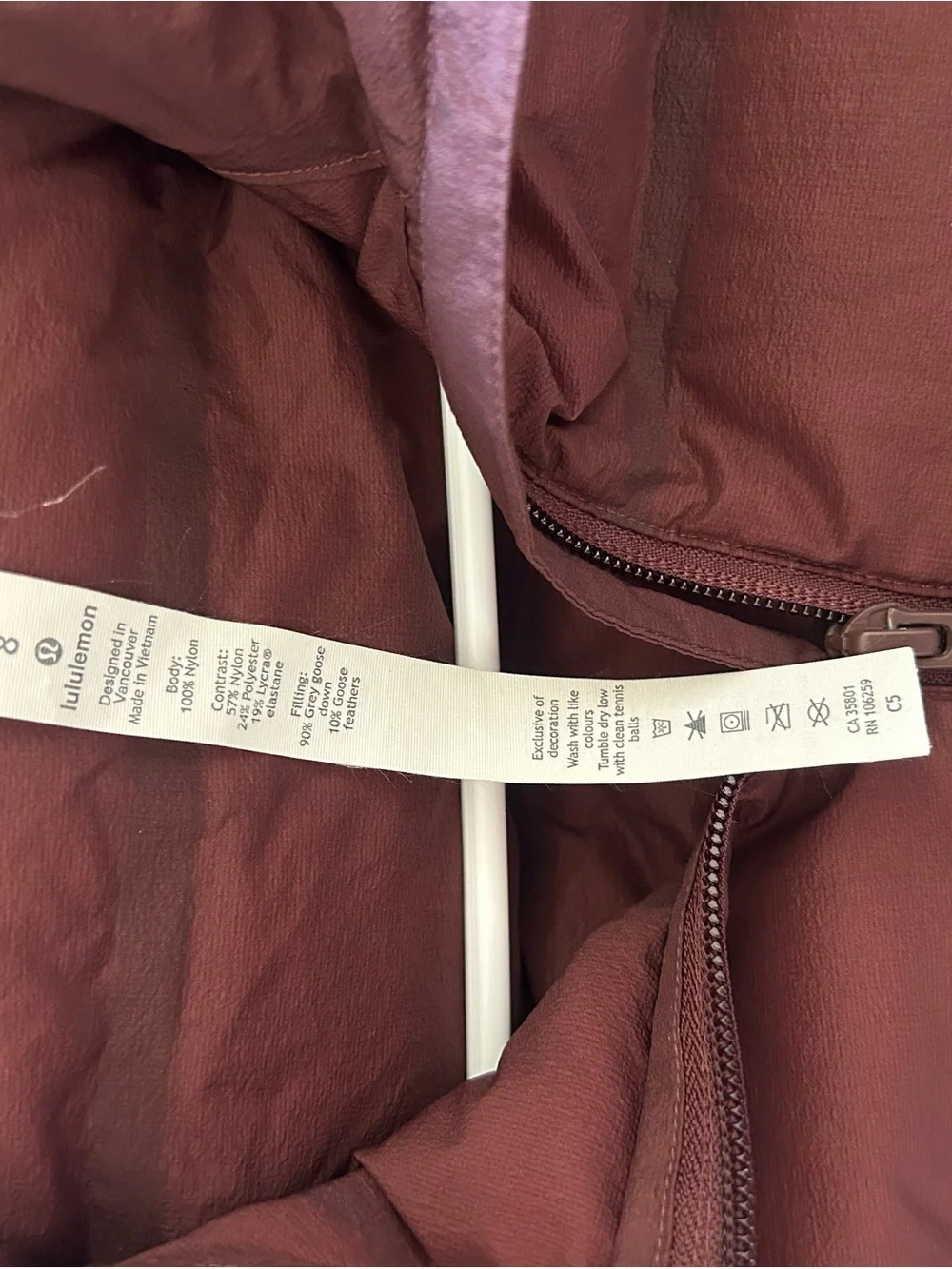 lululemon athletica womens Jacket in Burgundy